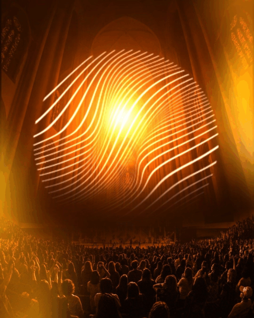 Fundos prontos para Cartaz de Culto de Varões