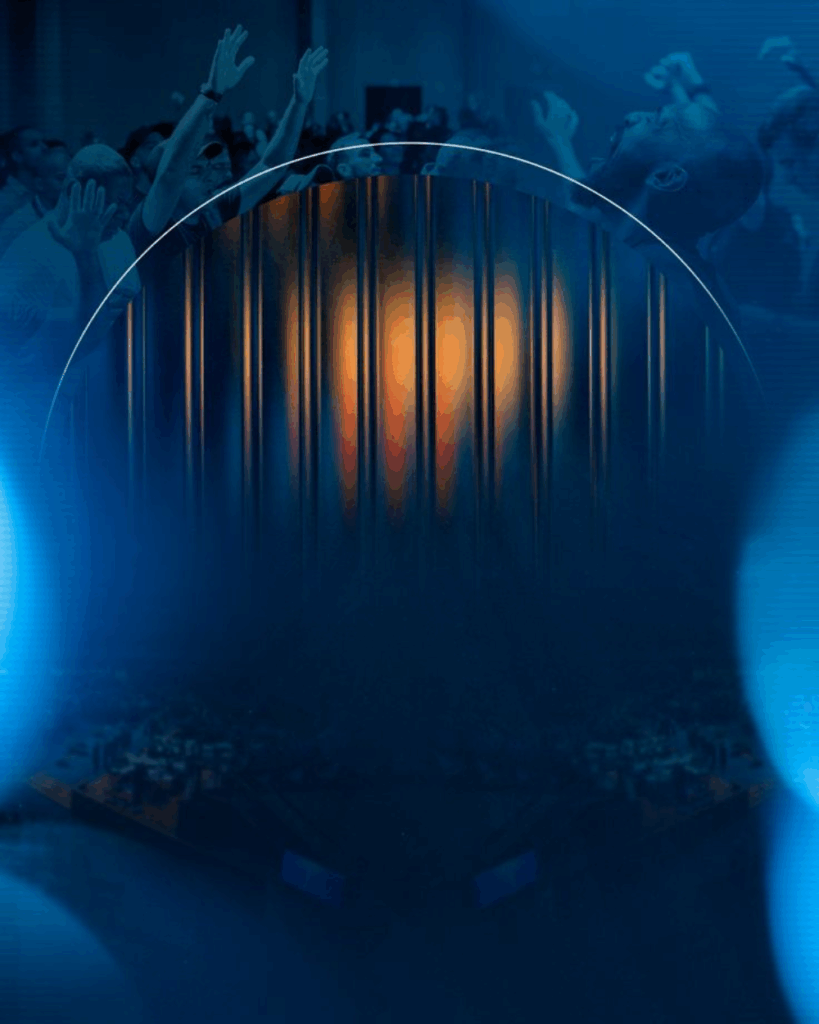 Fundos prontos para Cartaz de Culto de Varões