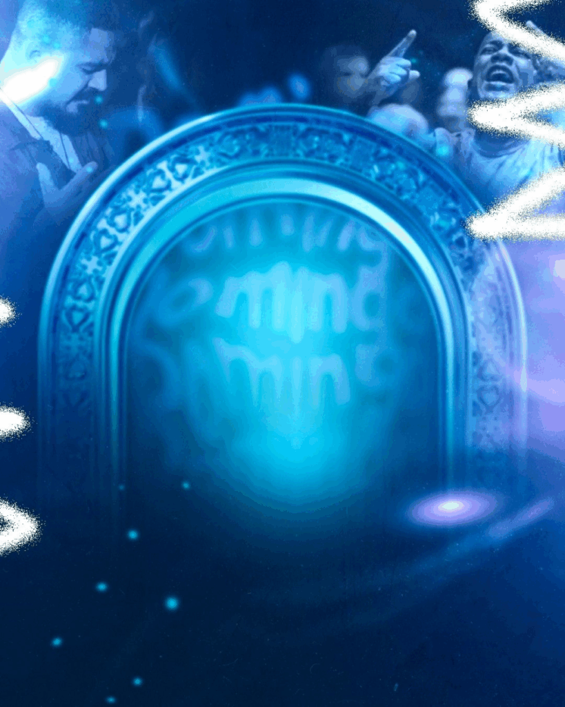 Fundos prontos para Cartaz de Culto de Varões