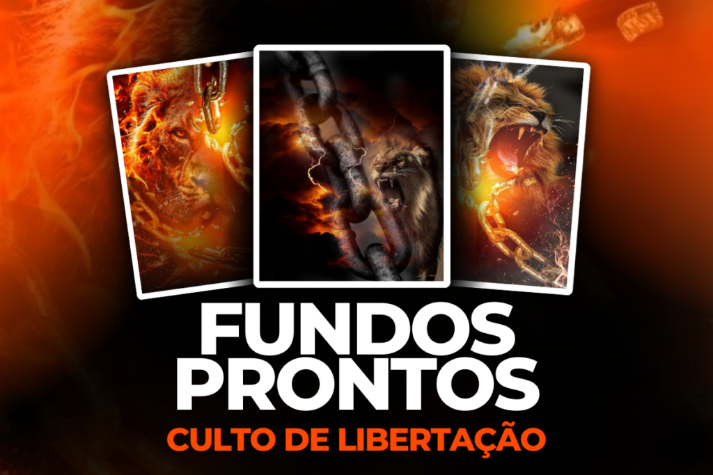 fundos prontos para banners de culto de libertação