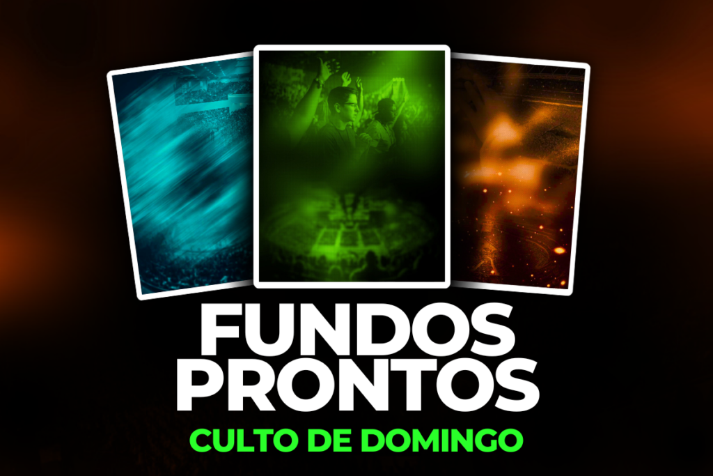 Fundo pronto para Cartaz de Culto de Domingo