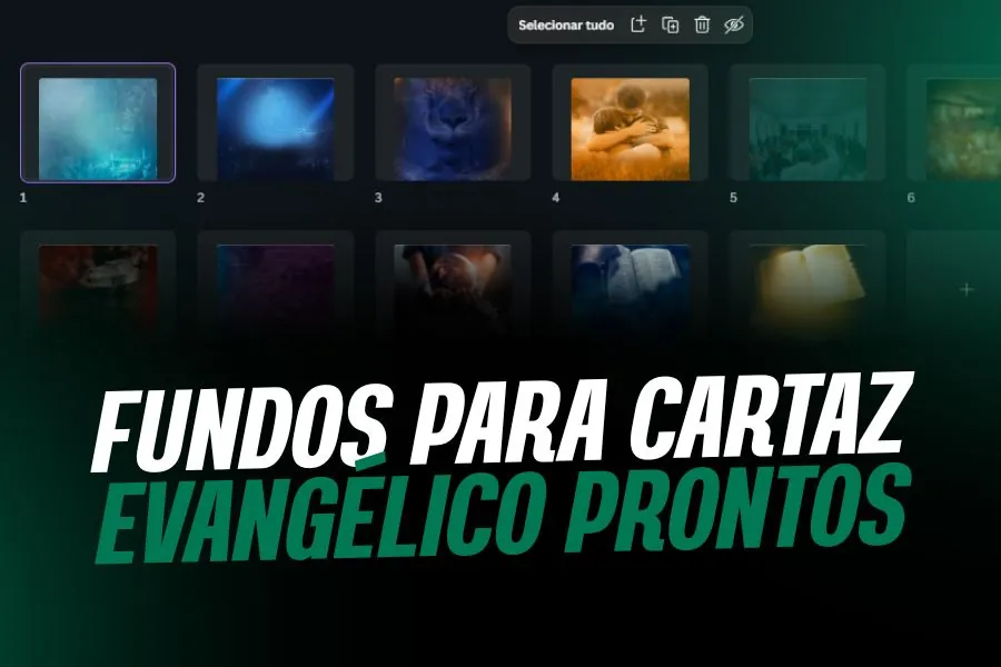 Fundos para Cartaz Evangélico prontos