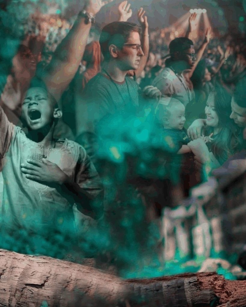 Fundos prontos para Cartaz de Culto de Oração