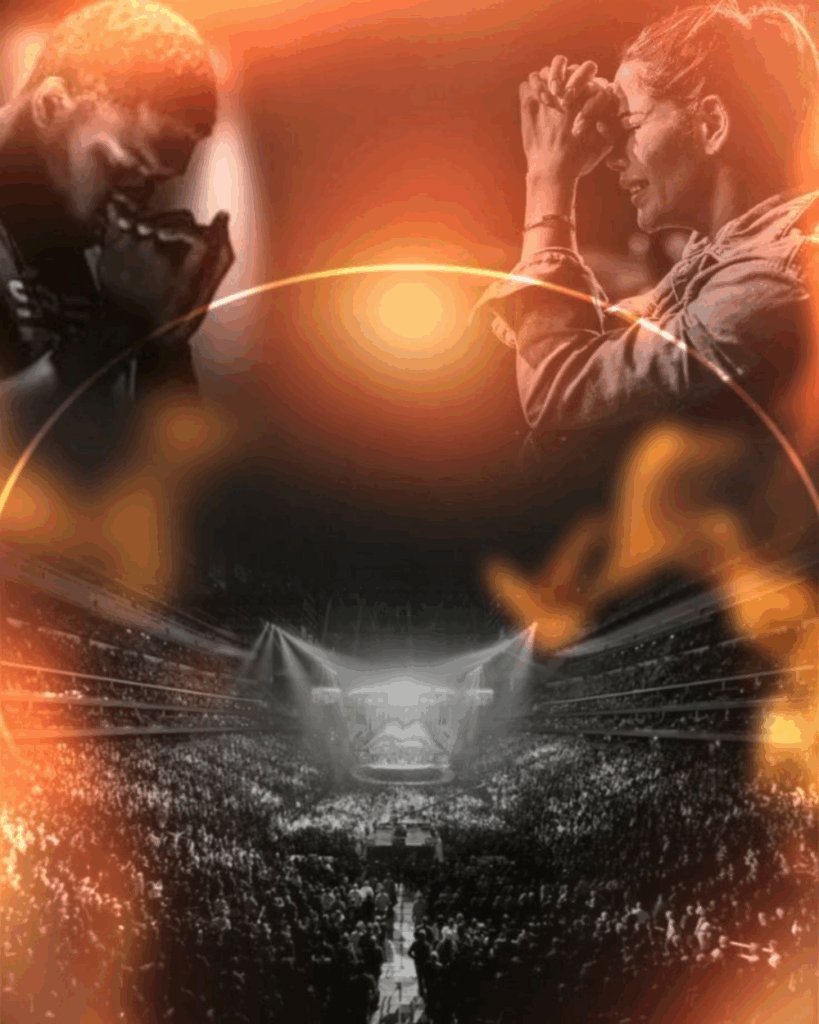 Fundos prontos para Cartaz de Culto de Oração