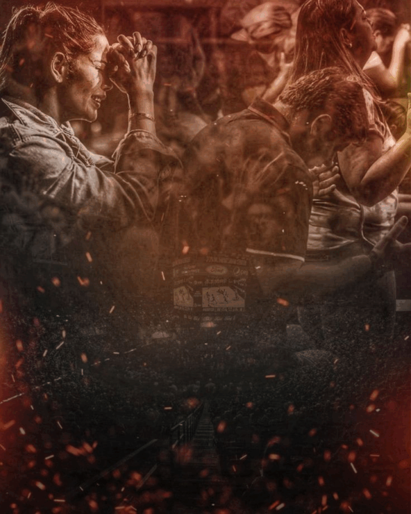 Fundos prontos para Cartaz de Culto de Oração