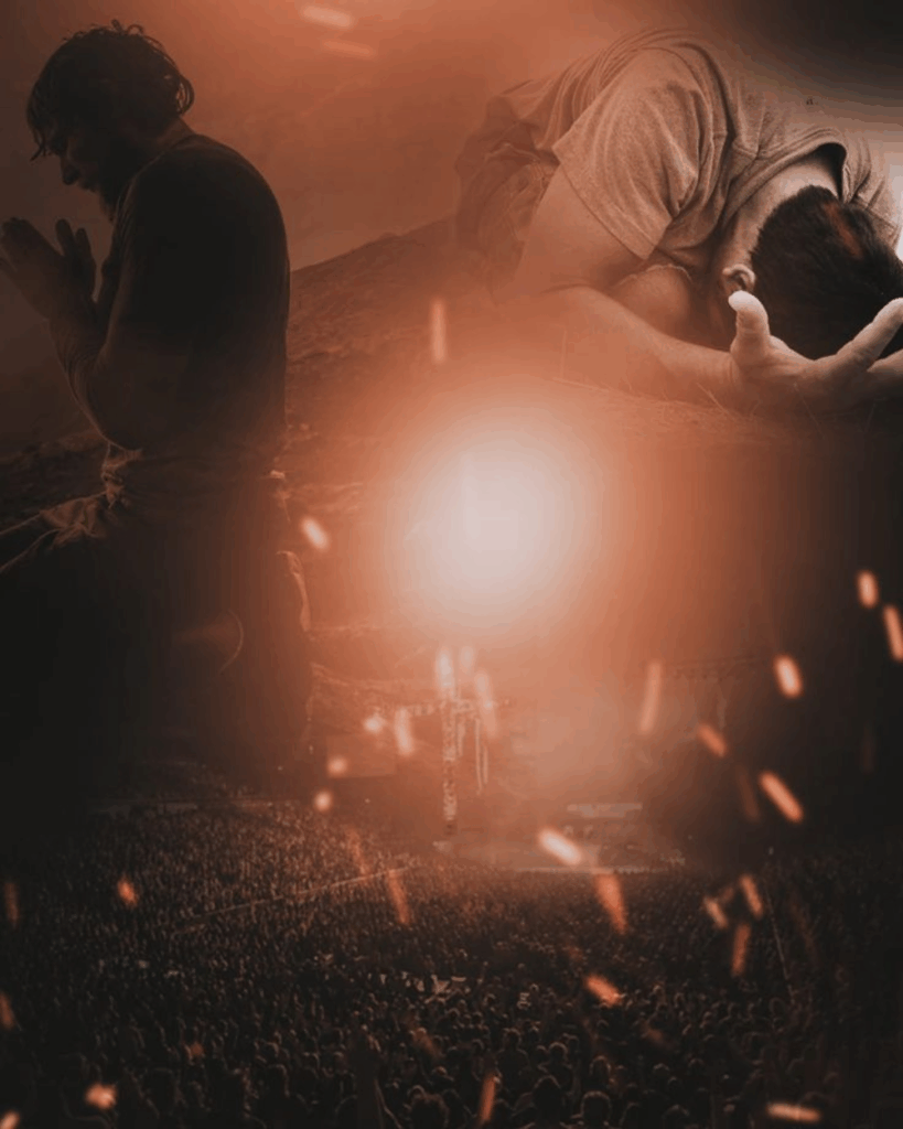 Fundos prontos para Cartaz de Culto de Oração