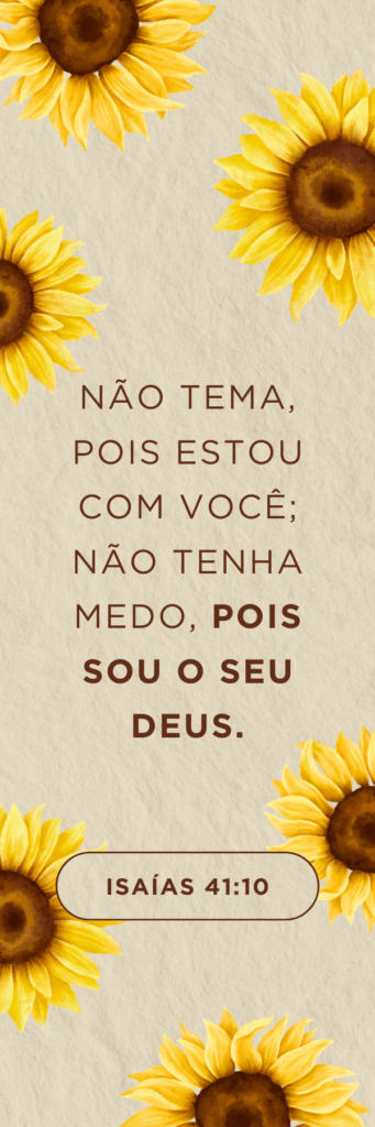 Marcador de Bíblia com versículo