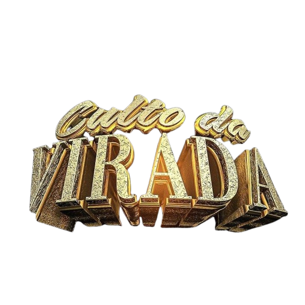Letras 3D para Culto da Virada