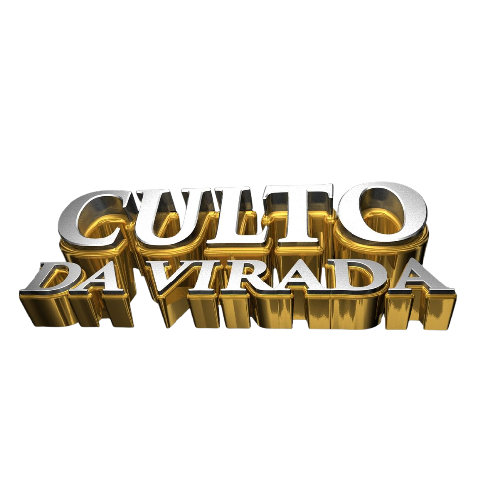 Letras 3D para Culto da Virada