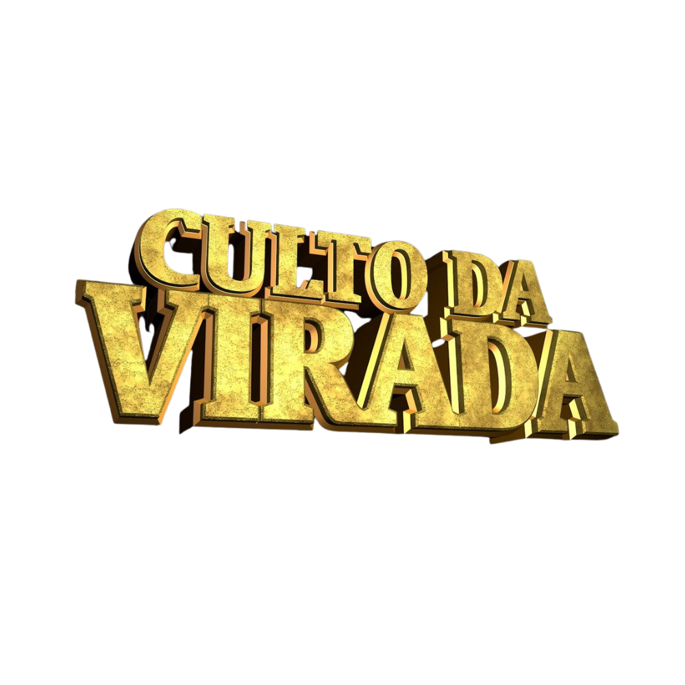 Letras 3D para Culto da Virada