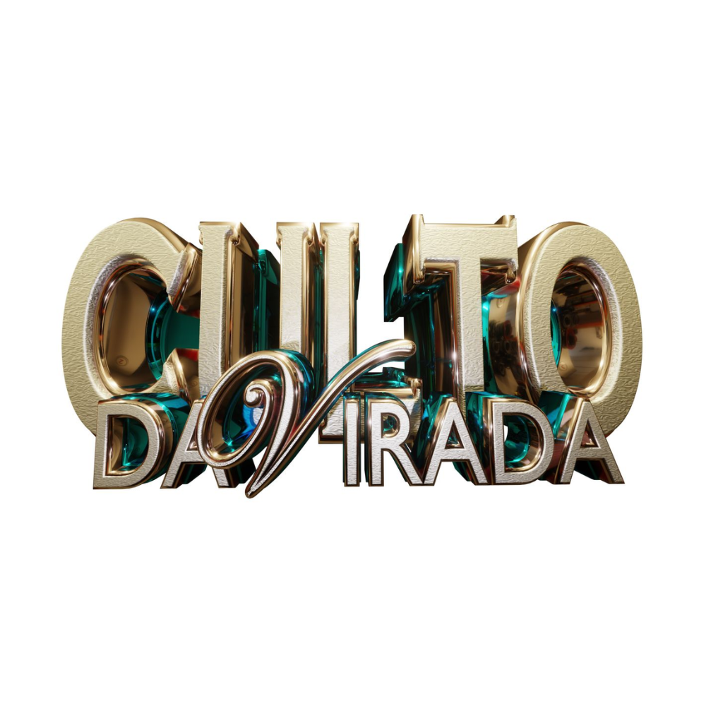 Letras 3D para Culto da Virada