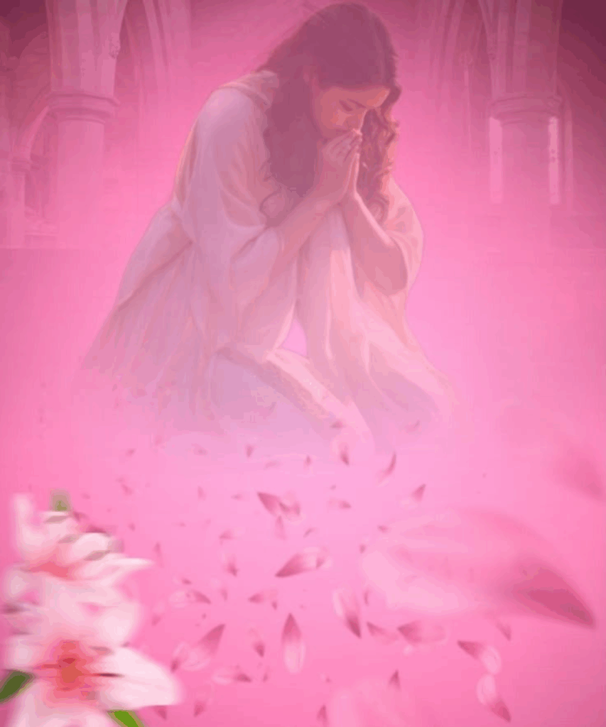 Fundo para Cartaz Culto Rosa