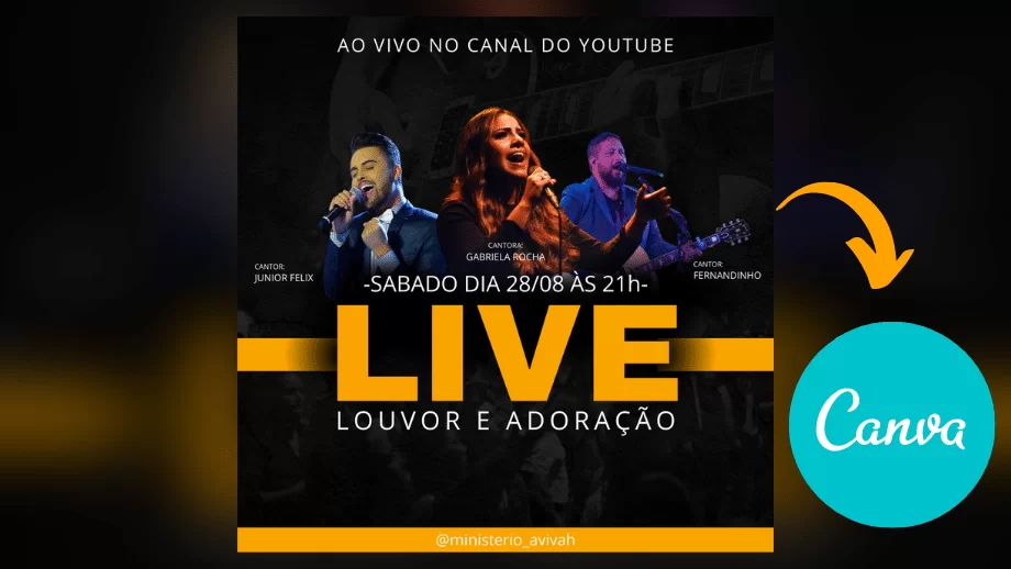 Como fazer Flyer Gospel Profissional no Canva (Muito Fácil)