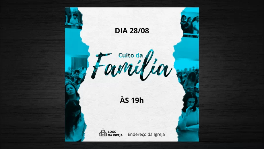 Como fazer FLYER Culto da Família pelo CANVA (MUITO FACÍL)