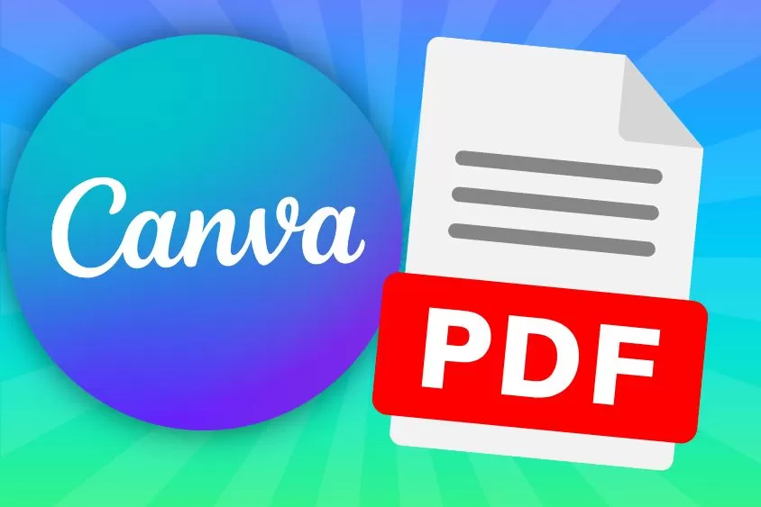 Exportação em PDF no canva