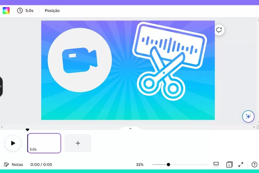 Edição de vídeo no canva