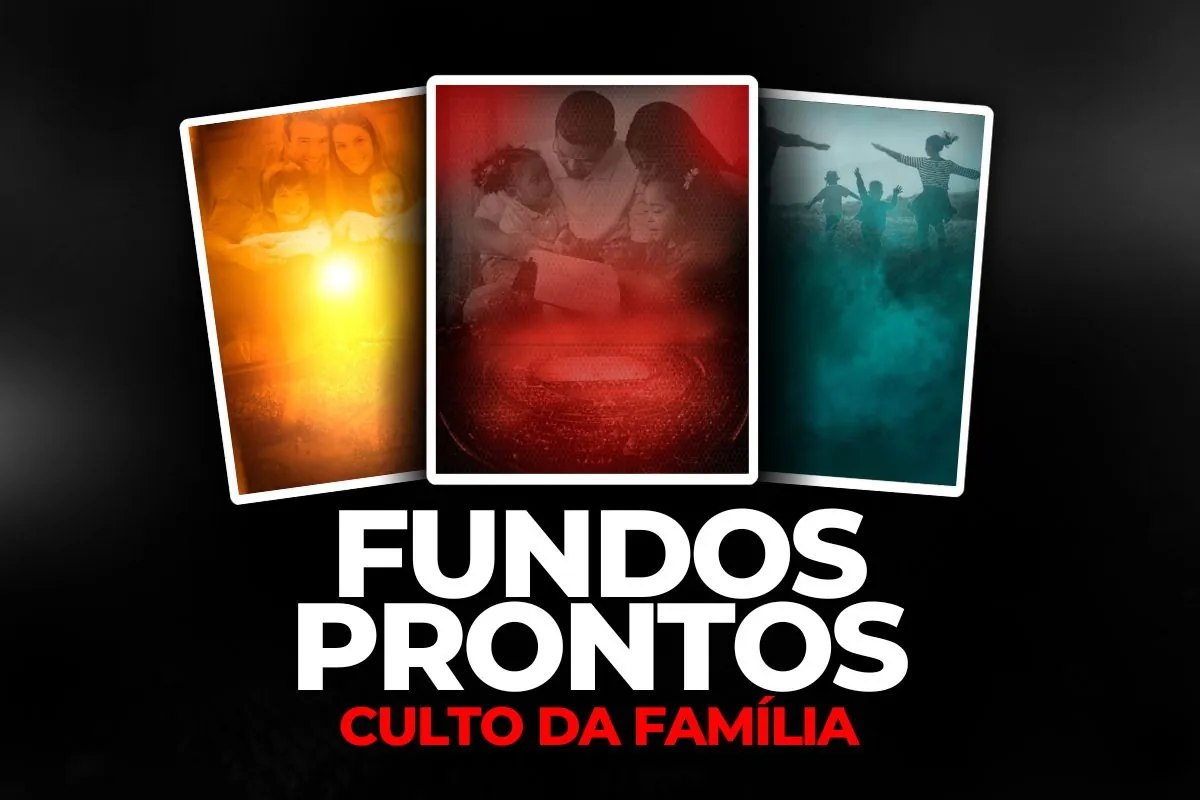 Fundos prontos para Cartaz de Culto de Família