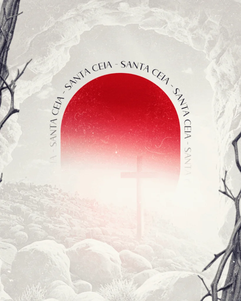 Fundos prontos para Cartaz de Culto de Santa Ceia