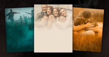 Fundos prontos para banner de culto de família