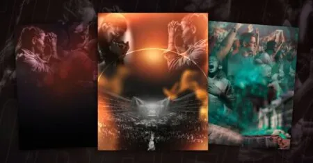 10 Fundos prontos para Cartaz de Culto de Oração