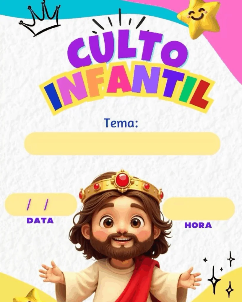 Fundos para Cartaz de Culto Infantil