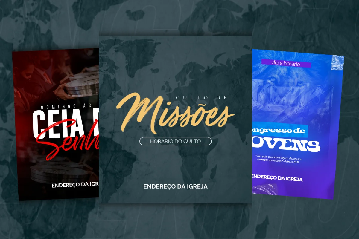 Cartaz de Igreja Modelos