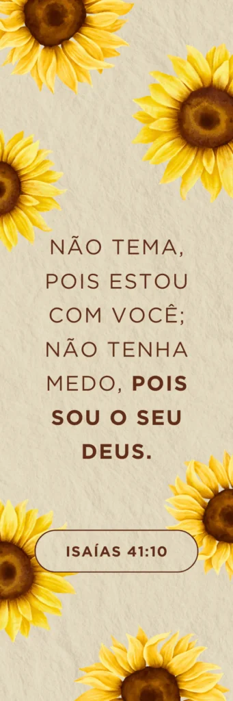 Marcador de Bíblia com versículo