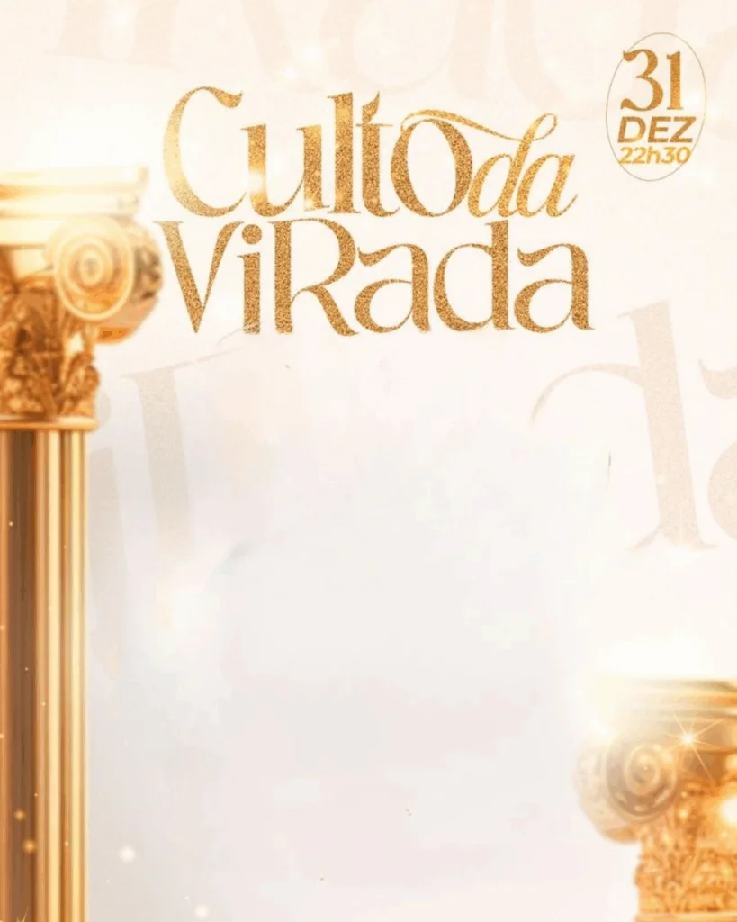 Fundo para Cartaz de Culto da Virada