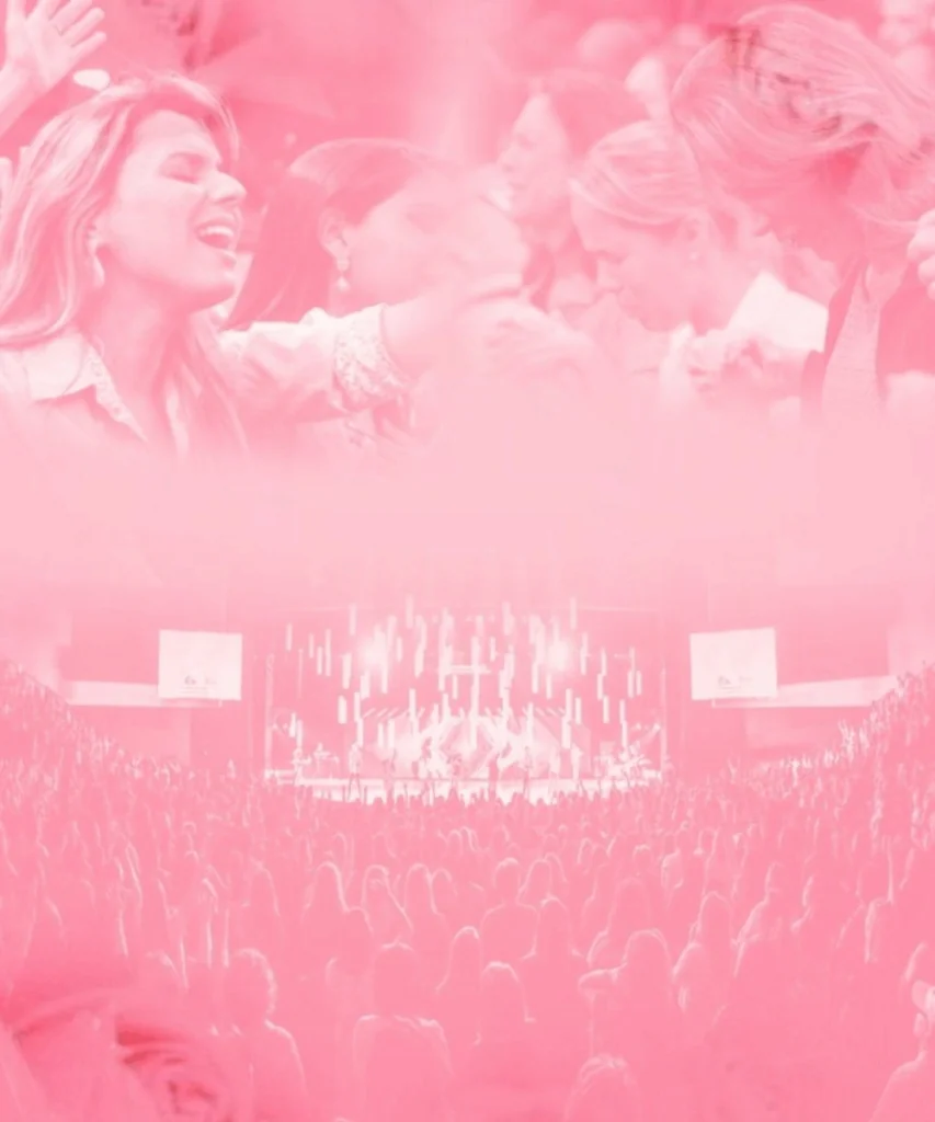 Fundo para Cartaz Culto Rosa